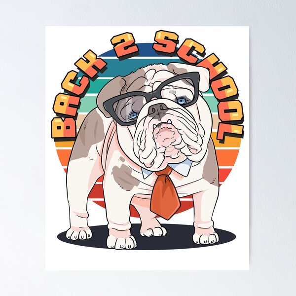 Item preview, English Bulldog Back To School Nerdy Teachers Pet designed and sold by Nosek1ng.