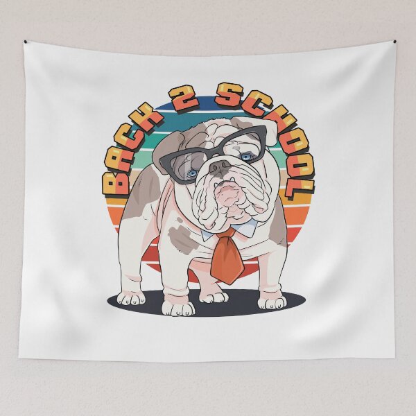Item preview, English Bulldog Back To School Nerdy Teachers Pet designed and sold by Nosek1ng.