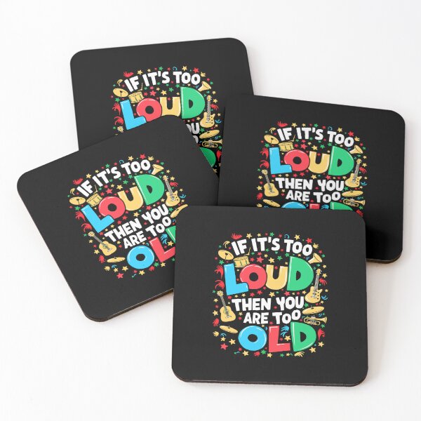 Item preview, If it's To Loud Sound System kids playful colouful guitar drums trumpet designed and sold by w1ckerman.