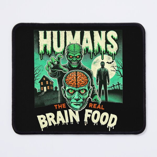 Item preview, Halloween Zombie Funny Humans The Real Brain Food Zombie Lover designed and sold by BlueBerry-Pengu.