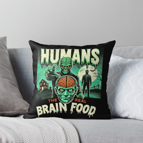 Item preview, Halloween Zombie Funny Humans The Real Brain Food Zombie Lover designed and sold by BlueBerry-Pengu.