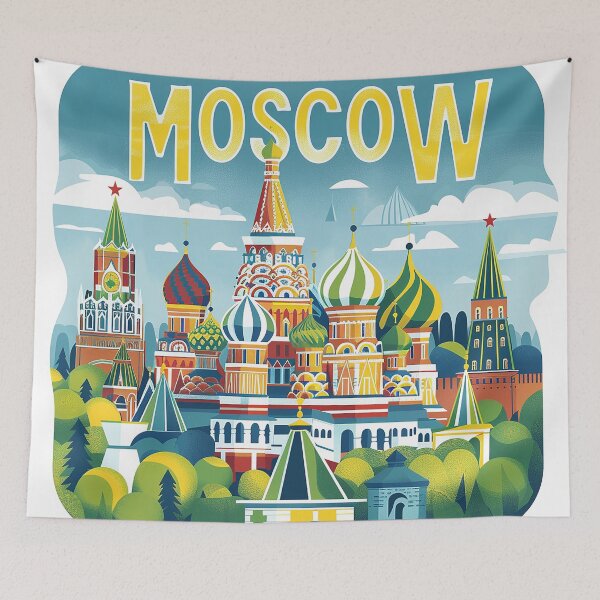 Item preview, Moscow Art Moscow Print designed and sold by nomiraclehere.