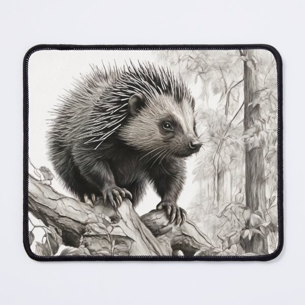 Item preview, Porcupine pencil drawing designed and sold by Pencil-Art.