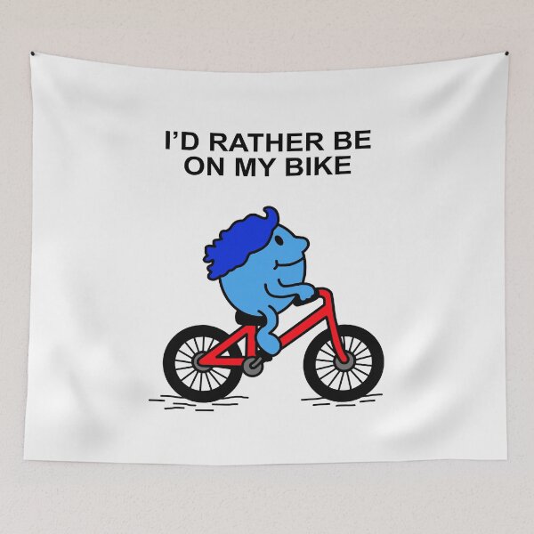 Item preview, Mr Men Id rather be on my bike Cyclist designed and sold by Scat the cat.