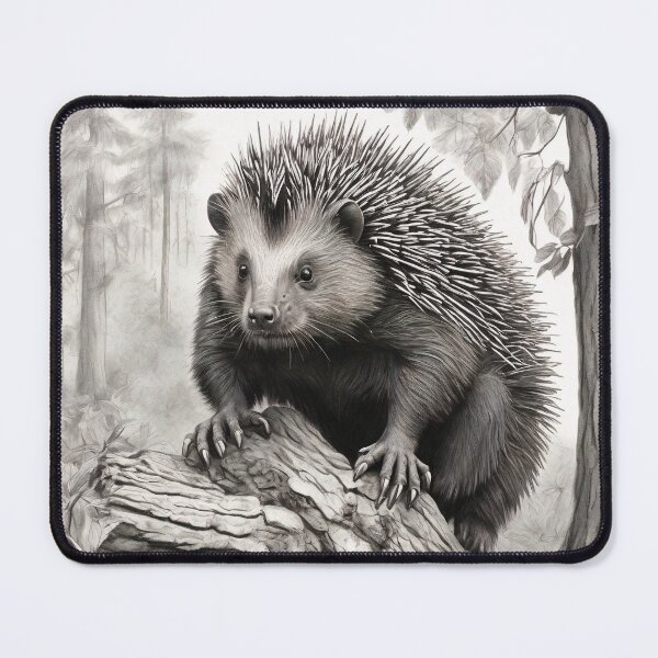 Item preview, Porcupine pencil drawing designed and sold by Pencil-Art.