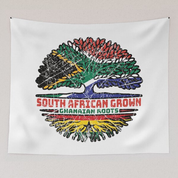 Item preview, Ghana Ghanaian South African South Africa Tree Roots Flag designed and sold by FlagX.