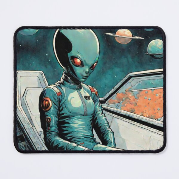 Item preview, Retro Space Alien Pilot designed and sold by Planetporridge.