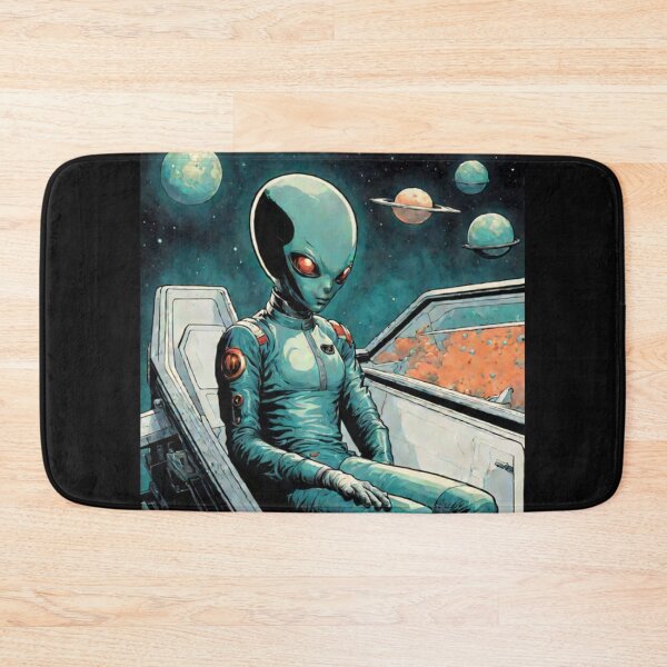 Item preview, Retro Space Alien Pilot designed and sold by Planetporridge.