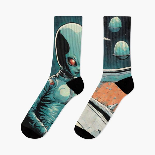 Item preview, Retro Space Alien Pilot designed and sold by Planetporridge.