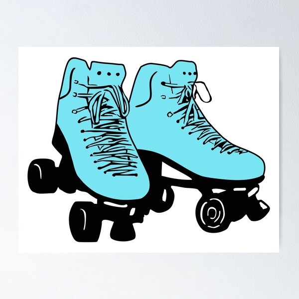 Item preview, Roller skating, roller skates, roller skates designed and sold by claudiasartwork.