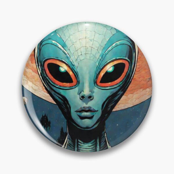 Item preview, Space Alien Retro Artwork designed and sold by Planetporridge.