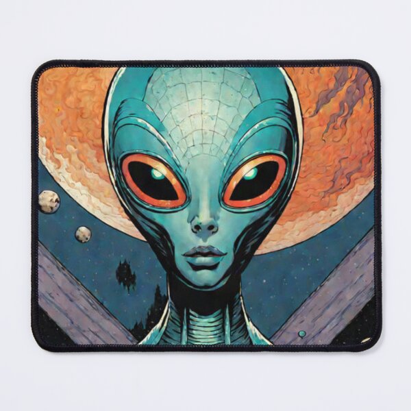 Item preview, Space Alien Retro Artwork designed and sold by Planetporridge.