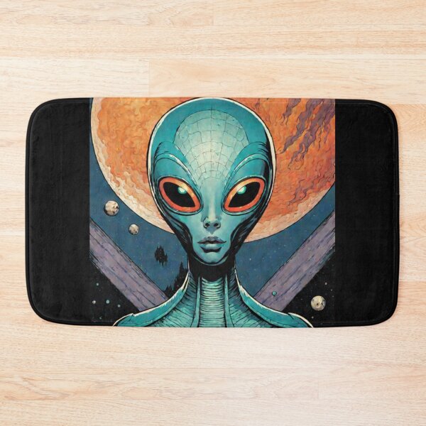 Item preview, Space Alien Retro Artwork designed and sold by Planetporridge.