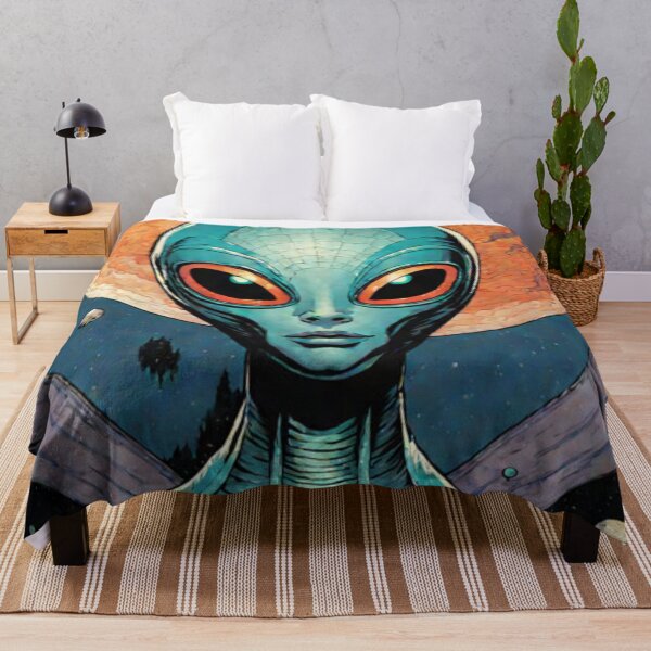 Item preview, Space Alien Retro Artwork designed and sold by Planetporridge.