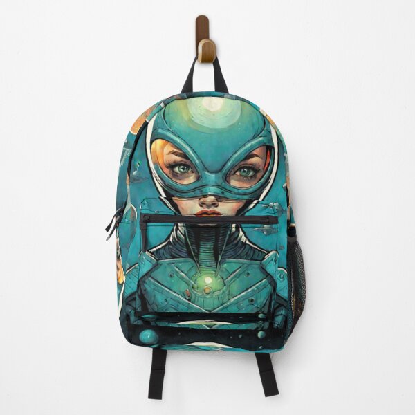 Item preview, Retro Design Space Alien Woman Art  designed and sold by Planetporridge.