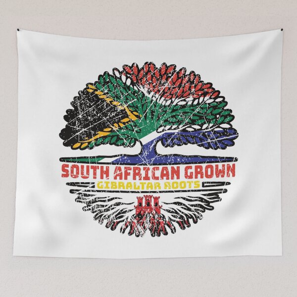 Item preview, Gibraltar Gibraltarian South African South Africa Tree Roots Flag designed and sold by FlagX.