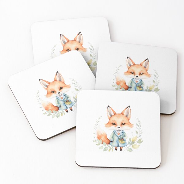 Item preview, Adorable Watercolor Fox Character designed and sold by Victoria Riabov.