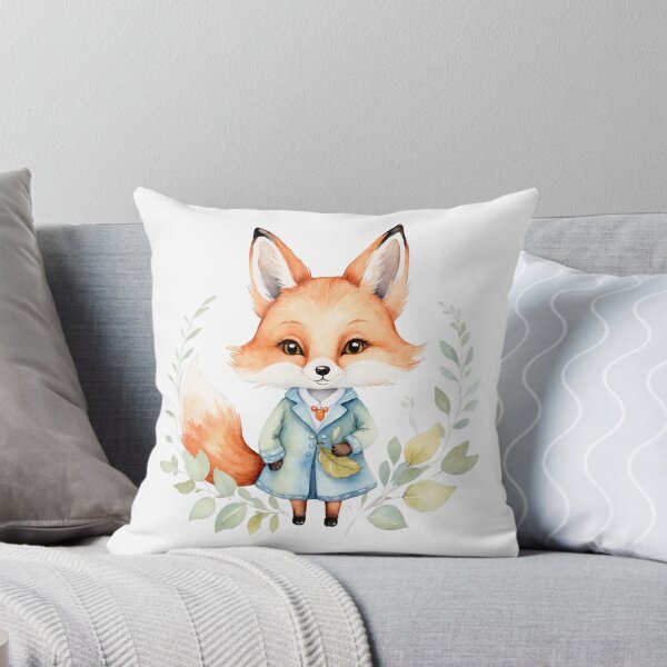 Item preview, Adorable Watercolor Fox Character designed and sold by Victoria Riabov.