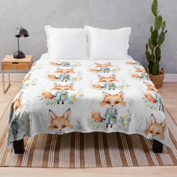 Item preview, Adorable Watercolor Fox Character designed and sold by Victoria Riabov.