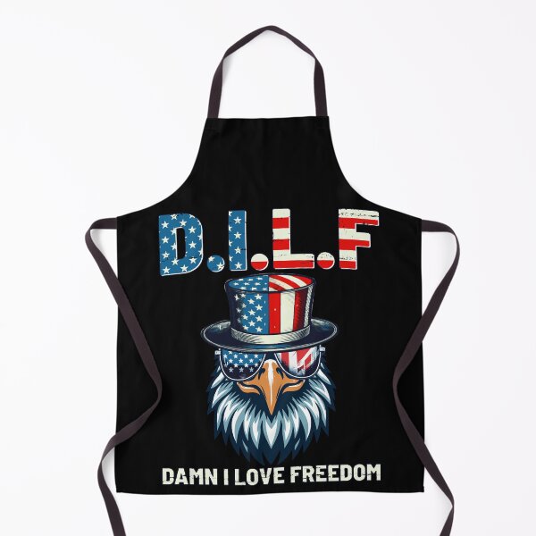 Item preview, DILF Damn I Love Freedom Funny 4th Of July Patriotic Eagle designed and sold by BCreative4U.