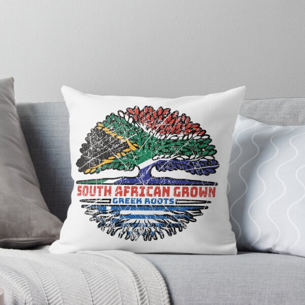 Item preview, Greece Greek South African South Africa Tree Roots Flag designed and sold by FlagX.