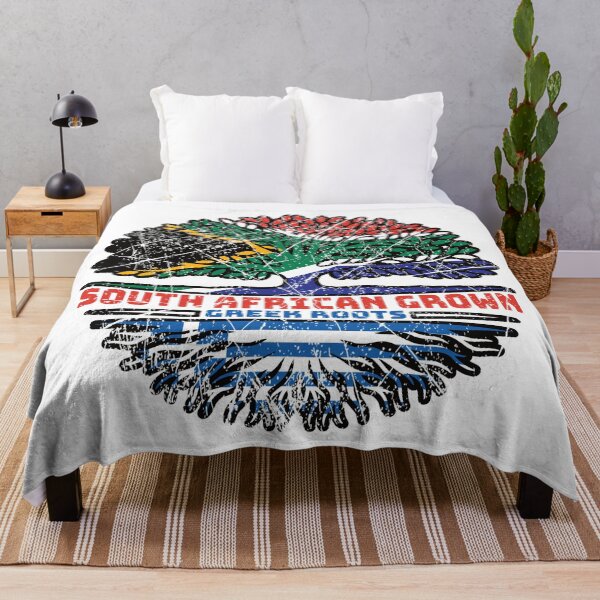 Item preview, Greece Greek South African South Africa Tree Roots Flag designed and sold by FlagX.
