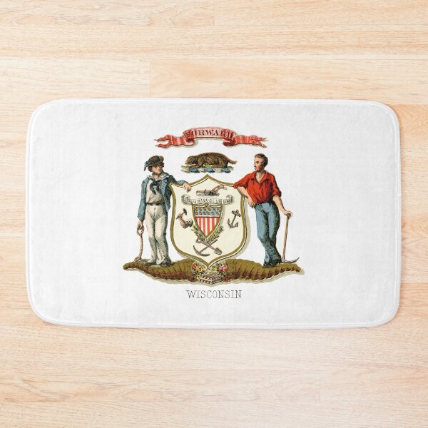 Item preview, 1876 Wisconsin Coat of Arms designed and sold by historicimage.