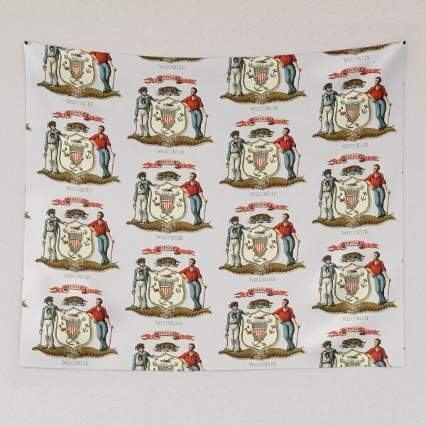 Item preview, 1876 Wisconsin Coat of Arms designed and sold by historicimage.
