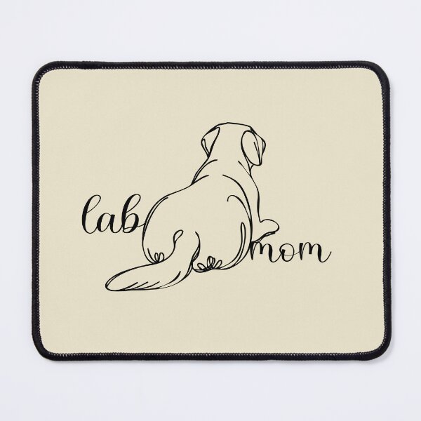 Item preview, Lab mom, Labrador retriever silhouette with flowers and butterflies, Lab Mom! and colorful tropical flowers, labrador retriever lovers, gift for golden retriever lovers designed and sold by Collagedream.