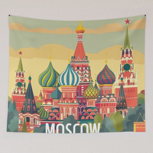 Item preview, Moscow Art Moscow Print designed and sold by nomiraclehere.