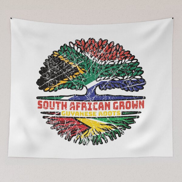 Item preview, Guyana Guyanese South African South Africa Tree Roots Flag designed and sold by FlagX.