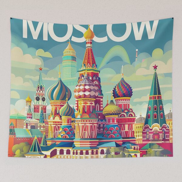 Item preview, Moscow Art Moscow Print designed and sold by nomiraclehere.