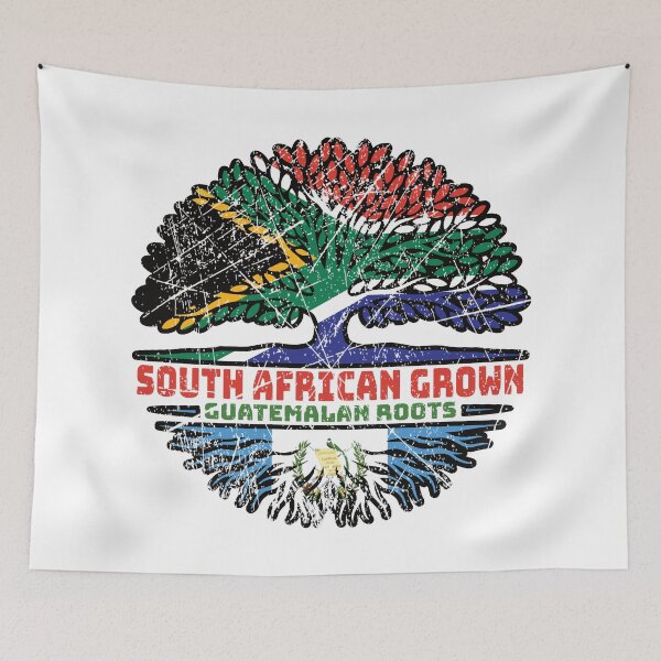 Item preview, Guatemala Guatemalan South African South Africa Tree Roots Flag designed and sold by FlagX.