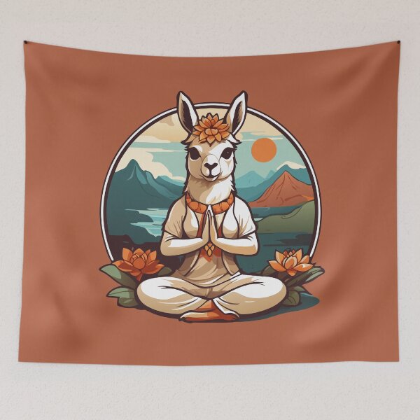 Item preview, A meditating llama designed and sold by jkrphoto.