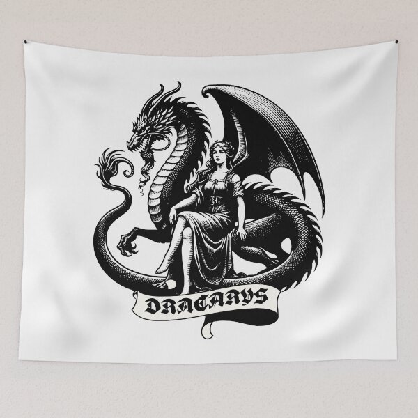 Item preview, Team Black Dragon Queen Fantasy Book Lovers Gift designed and sold by InkyGenies.