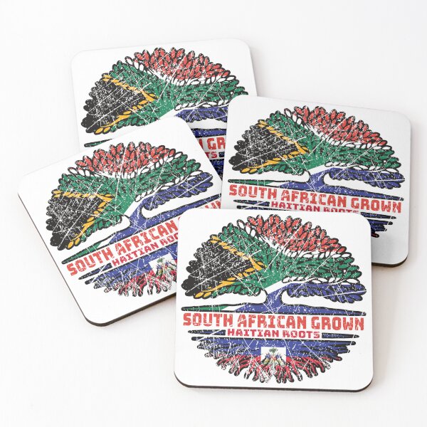 Item preview, Haiti Haitian South African South Africa Tree Roots Flag designed and sold by FlagX.