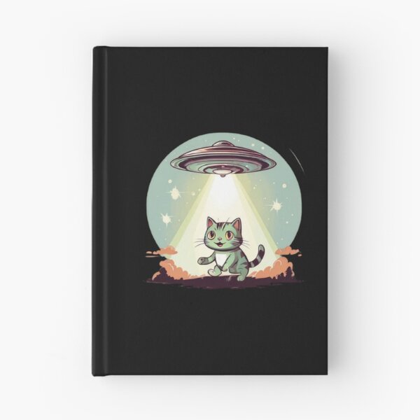 Item preview, UFO abducting a Cat designed and sold by Planetporridge.