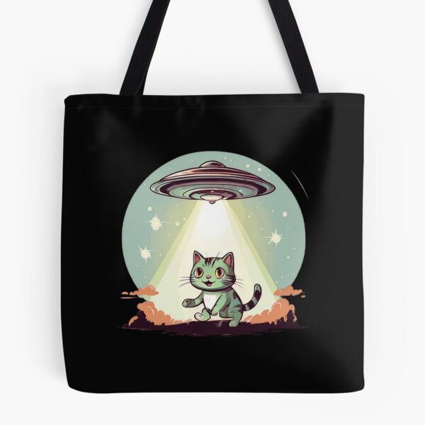 Item preview, UFO abducting a Cat designed and sold by Planetporridge.