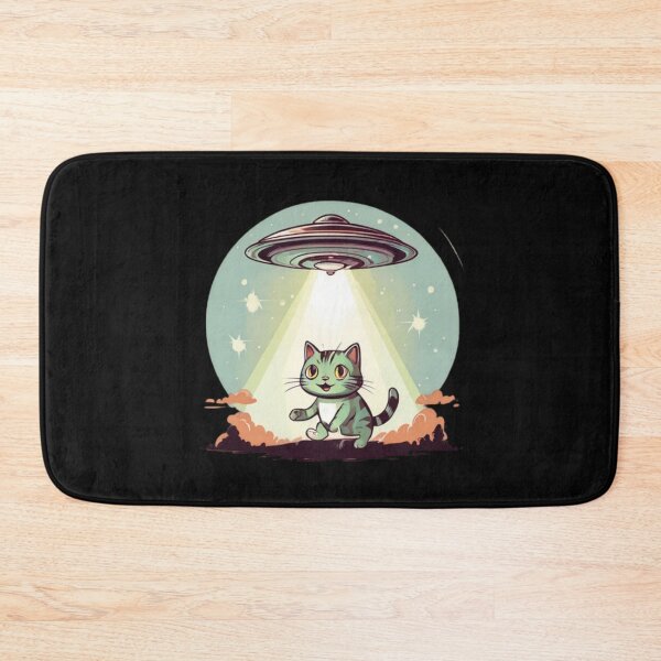 Item preview, UFO abducting a Cat designed and sold by Planetporridge.