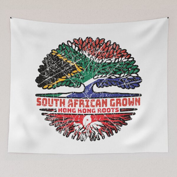 Item preview, Hong Kong Hongkong South African South Africa Tree Roots Flag designed and sold by FlagX.
