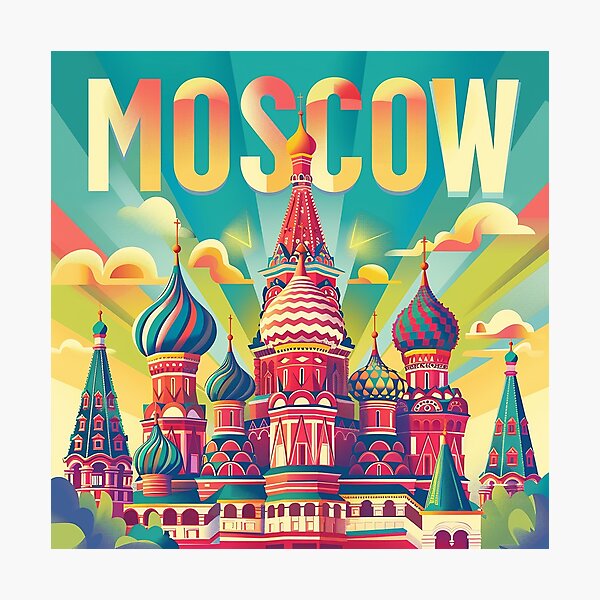 Aperçu de l'œuvre Moscou Art Moscou Imprimer créée et vendue par nomiraclehere.
