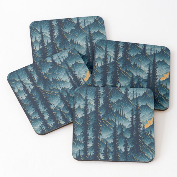 Item preview, Golden Sunset Over Pine Peaks designed and sold by Daniel Haddad.