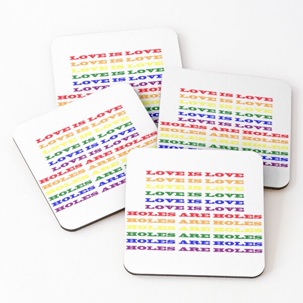 Item preview, Celebrate Pride with a Wink: 'Love is Love / Holes are Holes' Collection – Bold, Cheeky, and Inclusive! designed and sold by Ignorant-Artist.