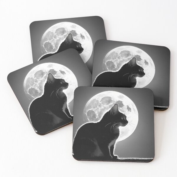 Item preview, Cat And Moon designed and sold by SeamPix.