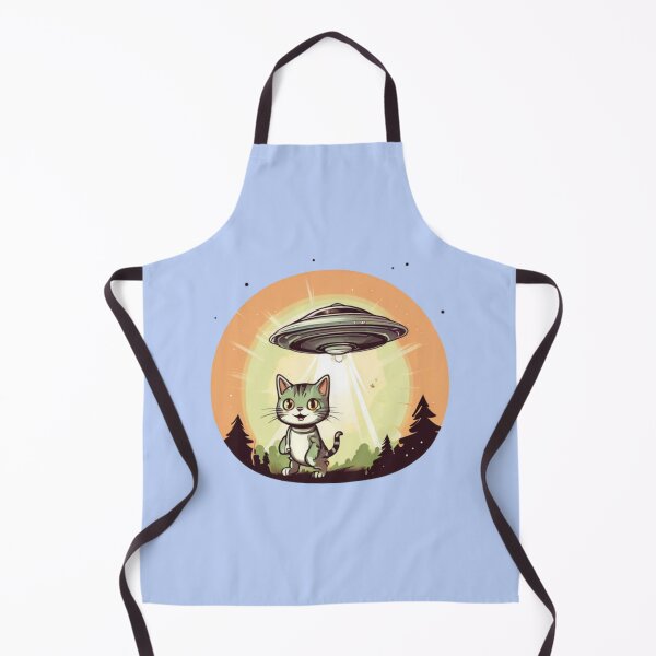 Item preview, UFO abducting a Cat Art designed and sold by Planetporridge.