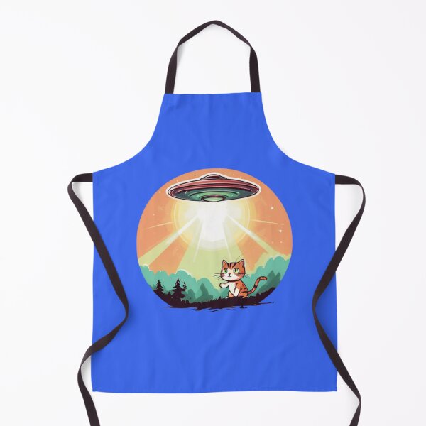 Item preview, UFO abducting a Cat Design designed and sold by Planetporridge.