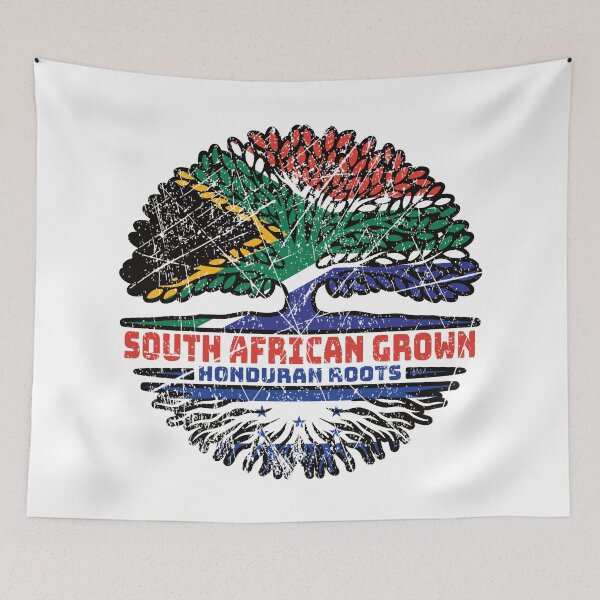 Item preview, Honduras Honduran South African South Africa Tree Roots Flag designed and sold by FlagX.