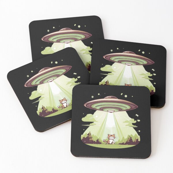 Item preview, Aliens abducting a Cat designed and sold by Planetporridge.