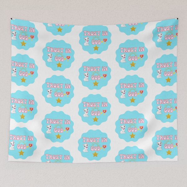 Item preview, Cat and Star (Trust in God )- Inspirational Christian Desing designed and sold by mileysamir7.