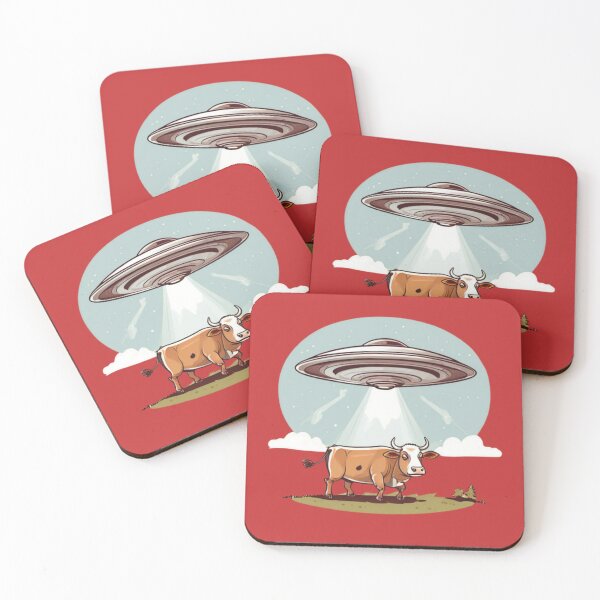 Item preview, UFO abducting a Cow Design designed and sold by Planetporridge.